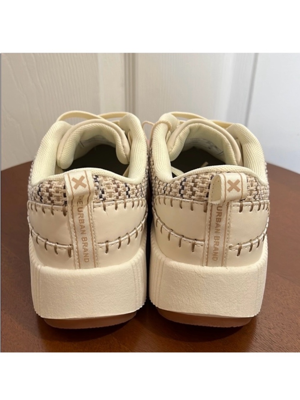 XTI Platform Sneakers, Women’s Size 6 Cream - Chunky Sole, Breathable - NWT - Picture 11 of 13